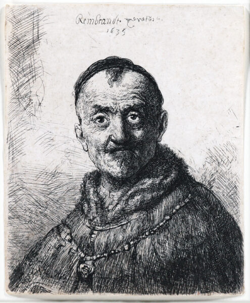 Rembrandt van Rijn etching for sale / ets te koop / gravure a vendre - The First Oriental Head, 1635