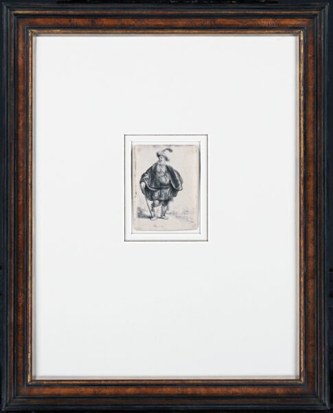 Rembrandt van Rijn etching for sale / ets te koop / gravure a vendre - The Persian, 1632 framed