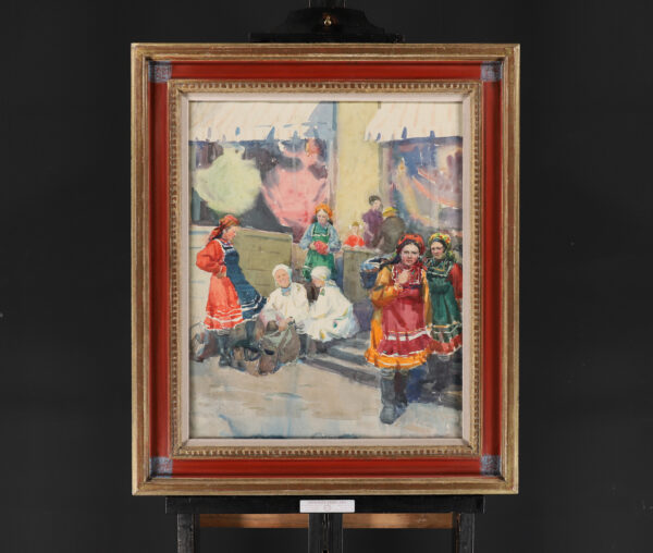 Lyubov Shanina artwork for sale Ukrainian girls at the Market, 1960 1