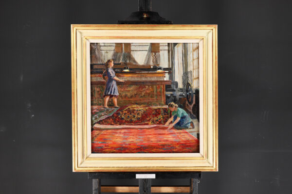 Ekaterina Sergeevna Zernova artwork for sale / schilderij te koop - Finishing the Carpets, 1955