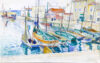 Henry-CHarles Manguin aquarel a vendre for sale - La Flotte 1938
