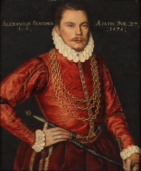 Mor van Dashorst, Circle of Anthonis - Portrait of Alexander Bentinck (kf)