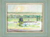 Camille Pissarro a vendre aquarel - Effet de soleil, c. 1890 2