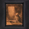 Rembrandt van Rijn copperplate for sale / a vendre / te koop - A Scholar in his study ('Faust') 2