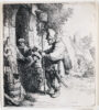 Rembrandt van Rijn etching for sale / ets te koop / gravure a vendre - The Rat Catcher 1632