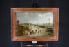 Cornelis Verbeeck marine Old Master painting schilderij - The Beach at Petten with the ‘Hondsbossche Zeewering’, c. 1625 framed2