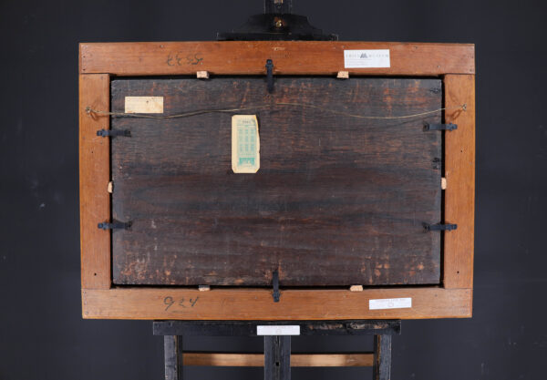 Cornelis Verbeeck marine Old Master painting schilderij - The Beach at Petten with the ‘Hondsbossche Zeewering’, c. 1625 (verso)