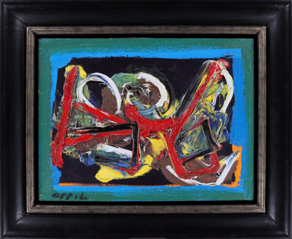 Karel Appel painting for sale / schilderij te koop / tableaux a vendre - The Archer No. 13, 1989 framed