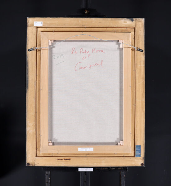 Jean-Pierre Cassigneul painting for sale / tableaux a vendre - La Robe Noir, 2019 verso