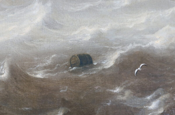 Jeronimus van Diest Old Master painting for sale / schilderij te koop / tableaux a vendre - Herring Busses under the Protection of Men-of-War, c. 1652-54 (signature)
