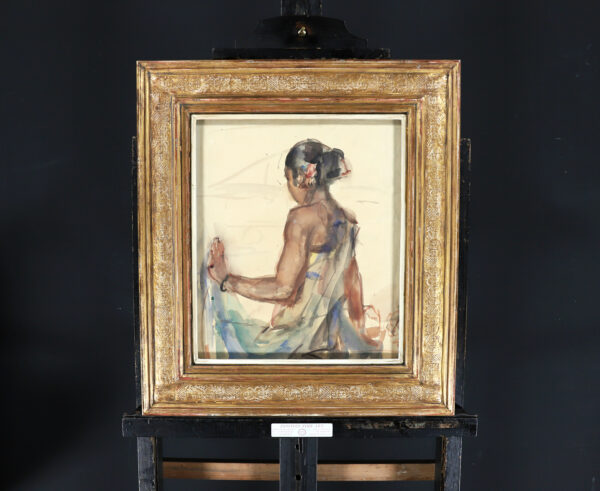 Isaac Israels watercolour for sale / aquarel te koop / aquarel a vendre - A Javanese Dancer, c. 1921-1922 framed2