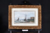 Johan Barthold Jongkind watercolour for sale / aquarel te koop / aquarel a vendre - Boats on the river Scheldt near Antwerp, 1866
