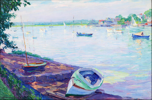 William Malherbe painting for sale / tableaux a vendre - Summer Morning, Annisquam Cove, Cape Ann, Massachusetts 1941 kf