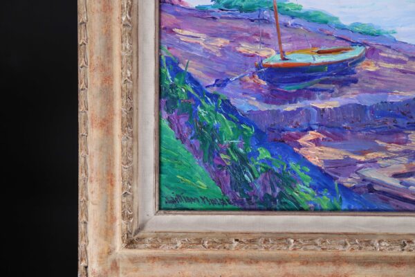 William Malherbe painting for sale / tableaux a vendre - Summer Morning, Annisquam Cove, Cape Ann, Massachusetts 1941 signature