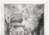 Rembrandt van Rijn etching for sale / ets te koop / gravure a vendre - The Death of the Virgin, 1639 (detail