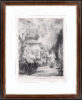 Rembrandt van Rijn etching for sale / ets te koop / gravure a vendre - The Death of the Virgin, 1639 (framed)