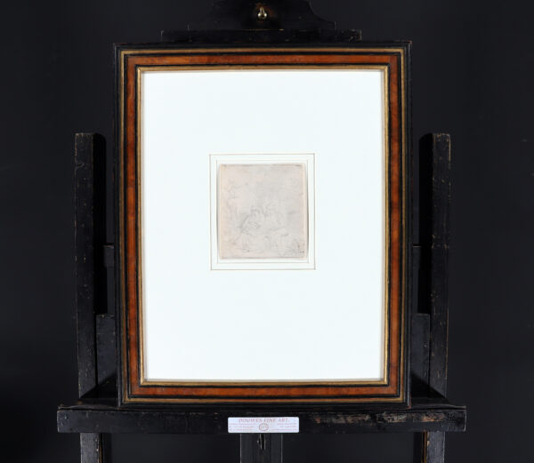 Rembrandt van Rijn etching for sale / ets te koop / gravure a vendre - The Rest on the Flight into Egypt; lightly etched 1645 framed2