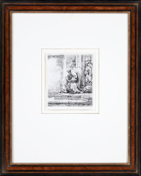 Rembrandt van Rijn etching for sale / ets te koop / gravure a vendre - The Return of the Prodigal Son, 1636 framed